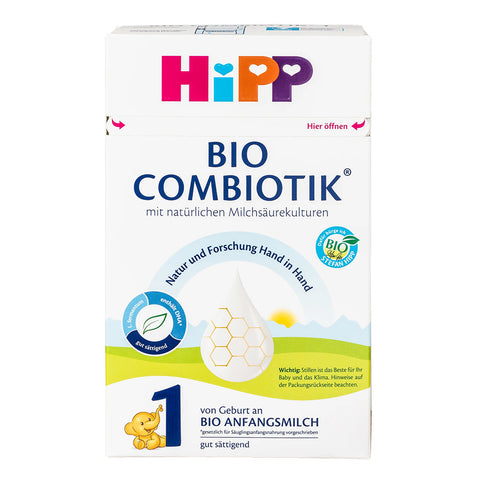 HIPP German Stage 1 Organic Combiotik Formula, 0-6 Months, 600 g