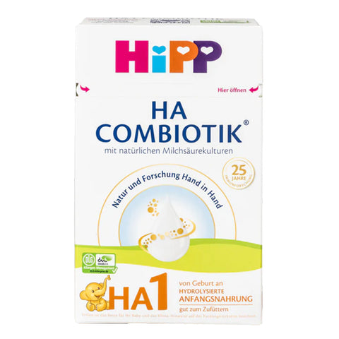 HIPP German HA 1 Organic Combiotik Hypoallergenic Formula, 0-6 Months, 600 g